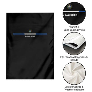 El Salvador Garden Flag Vintage Salvadoran Flag Independence Day TS10 Print Your Wear