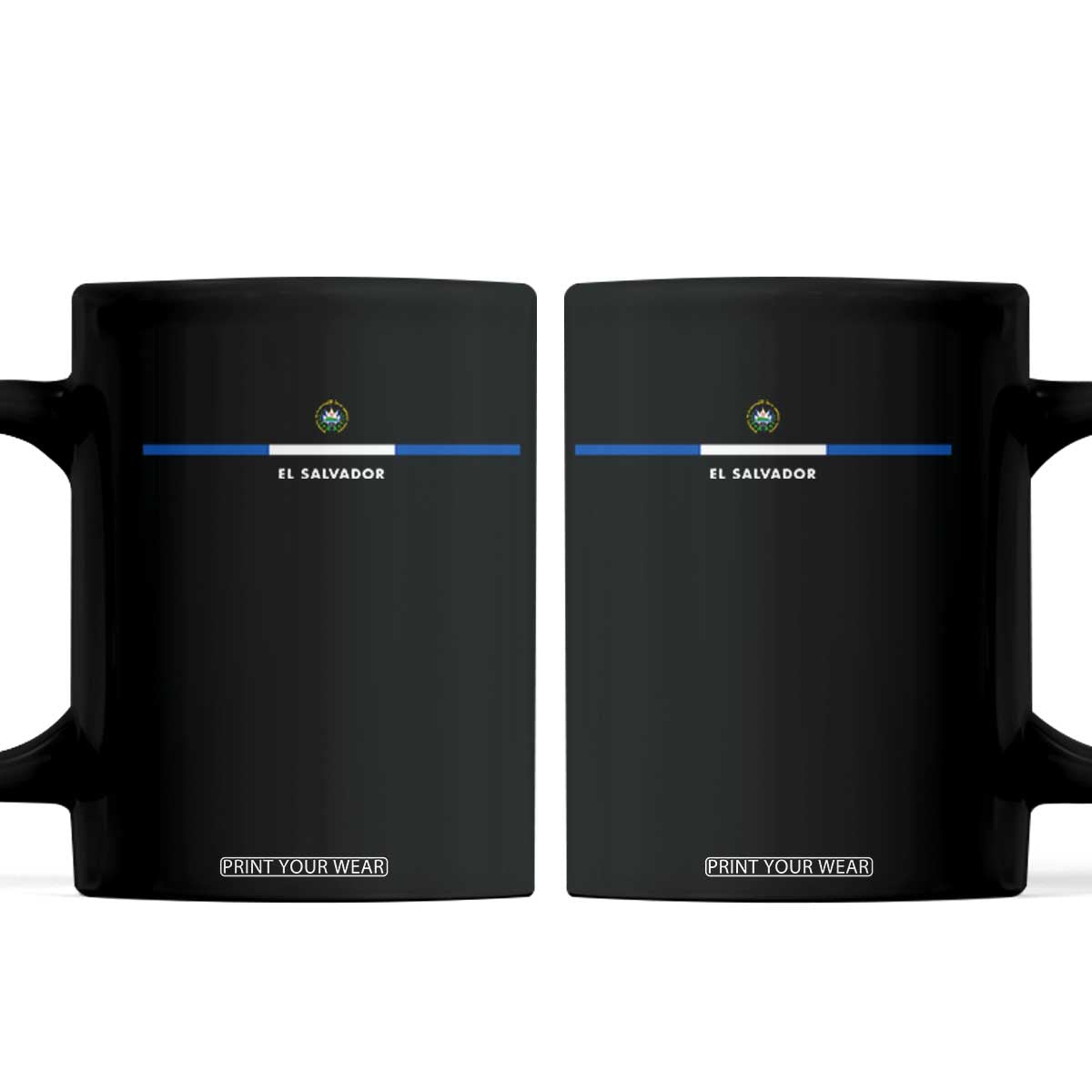 El Salvador Coffee Mug Vintage Salvadoran Flag Independence Day TS10 Black Print Your Wear