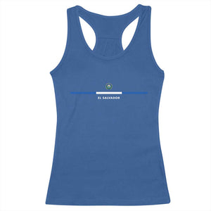 El Salvador Racerback Tank Top Vintage Salvadoran Flag Independence Day TS10 Royal Blue Print Your Wear