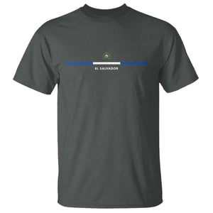 El Salvador T Shirt Vintage Salvadoran Flag Independence Day TS10 Dark Heather Print Your Wear