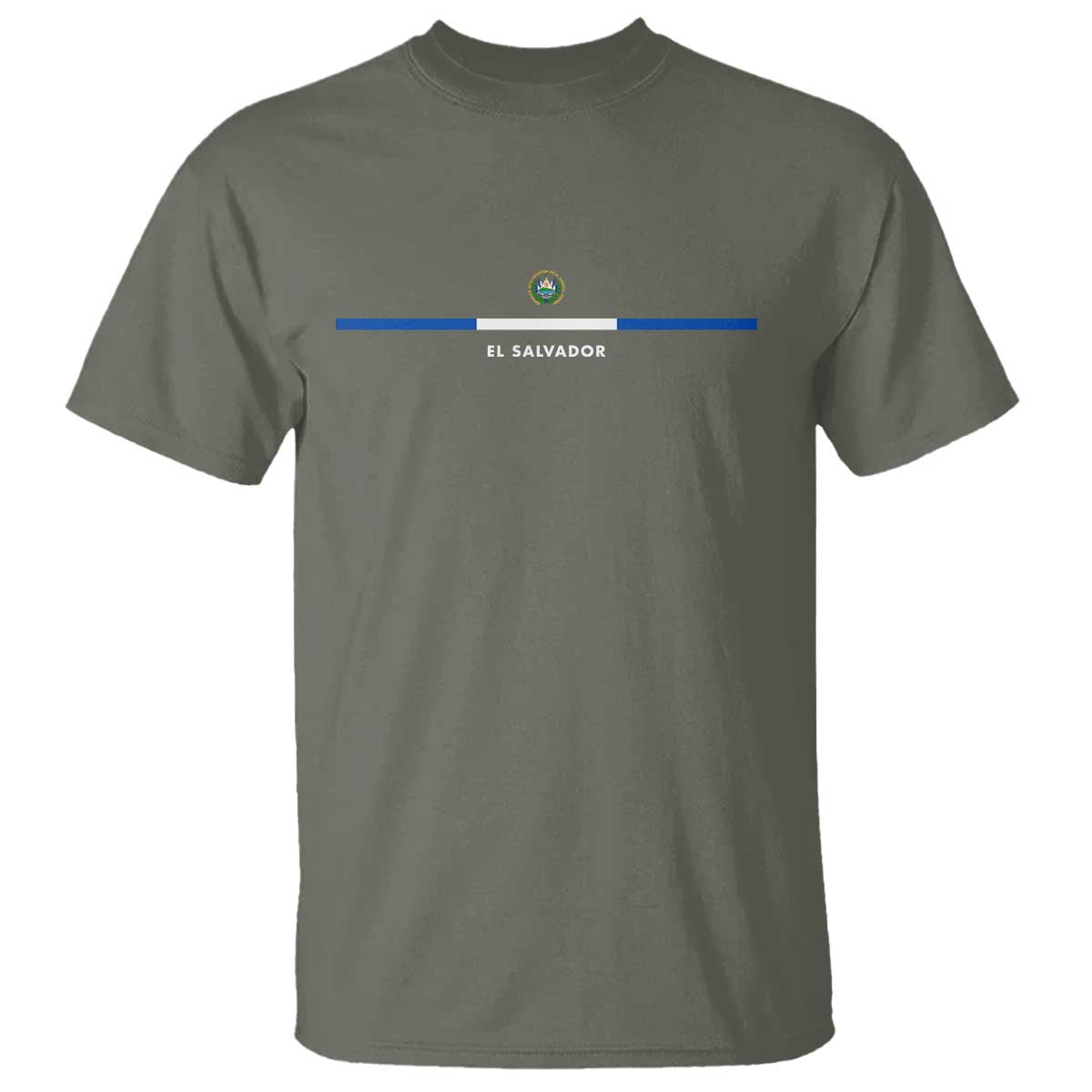 El Salvador T Shirt Vintage Salvadoran Flag Independence Day TS10 Military Green Print Your Wear