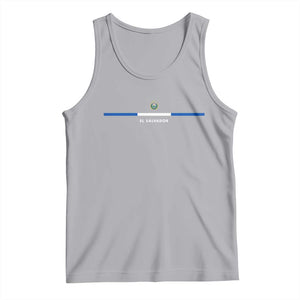 El Salvador Tank Top Vintage Salvadoran Flag Independence Day TS10 Athletic Heather Print Your Wear