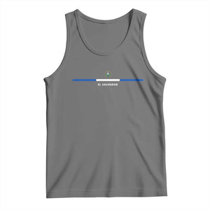 El Salvador Tank Top Vintage Salvadoran Flag Independence Day TS10 Black Heather Print Your Wear
