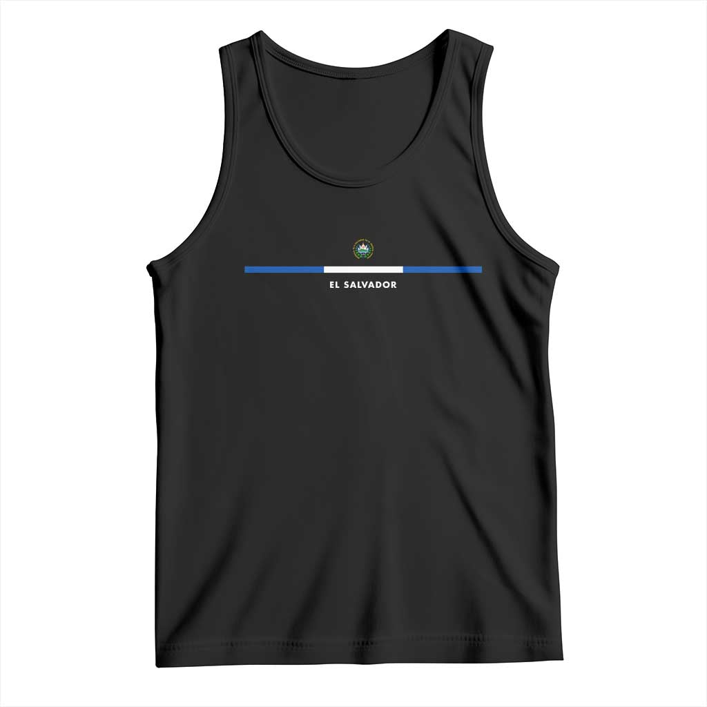 El Salvador Tank Top Vintage Salvadoran Flag Independence Day TS10 Black Print Your Wear