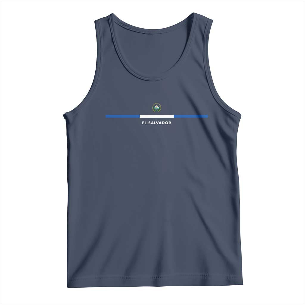 El Salvador Tank Top Vintage Salvadoran Flag Independence Day TS10 Navy Print Your Wear