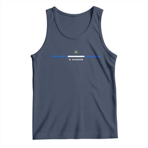 El Salvador Tank Top Vintage Salvadoran Flag Independence Day TS10 Navy Print Your Wear