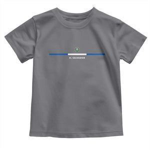 El Salvador Toddler T Shirt Vintage Salvadoran Flag Independence Day TS10 Charcoal Print Your Wear