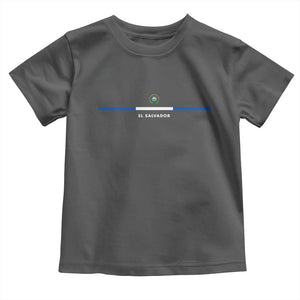 El Salvador Toddler T Shirt Vintage Salvadoran Flag Independence Day TS10 Dark Heather Print Your Wear