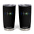 El Salvador Tumbler Cup Vintage Salvadoran Flag Heartbeat Independence Day TS10 Black Print Your Wear