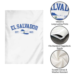 Vintage El Salvador Map Garden Flag Salvadoran Independence Day Jersey Letters TS10 Print Your Wear