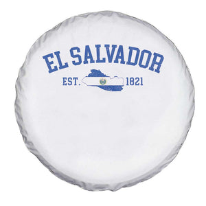 Vintage El Salvador Map Spare Tire Cover Salvadoran Independence Day Jersey Letters TS10 Print Your Wear