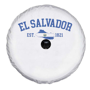 Vintage El Salvador Map Spare Tire Cover Salvadoran Independence Day Jersey Letters TS10 Print Your Wear