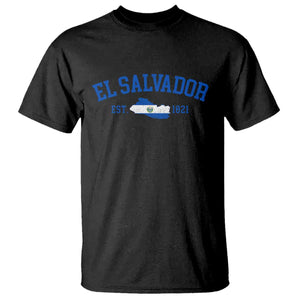 Vintage El Salvador Map T Shirt Salvadoran Independence Day Jersey Letters TS10 Black Print Your Wear