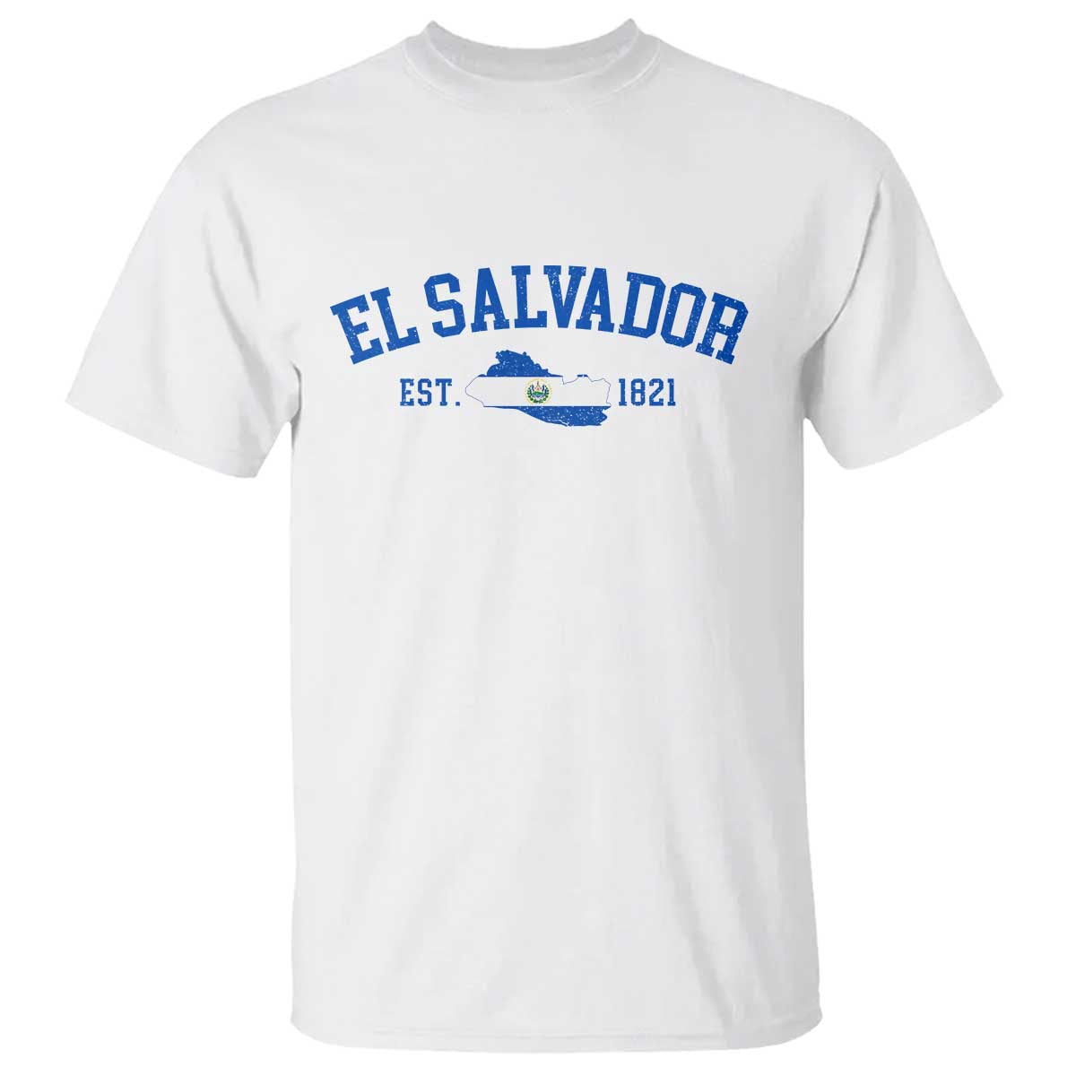 Vintage El Salvador Map T Shirt Salvadoran Independence Day Jersey Letters TS10 White Print Your Wear