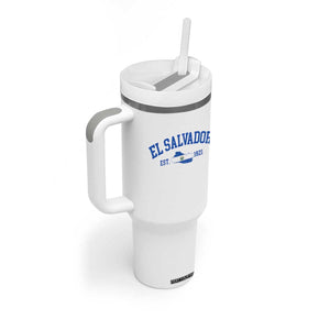 Vintage El Salvador Map Tumbler With Handle Salvadoran Independence Day Jersey Letters TS10 Print Your Wear