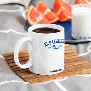 Vintage El Salvador Map Coffee Mug Salvadoran Independence Day Jersey Letters TS10 Print Your Wear