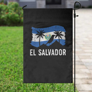 El Salvador Flag Garden Flag Salvadoran Pride Torogoz Bird Palm Tree Volcano TS10 Print Your Wear
