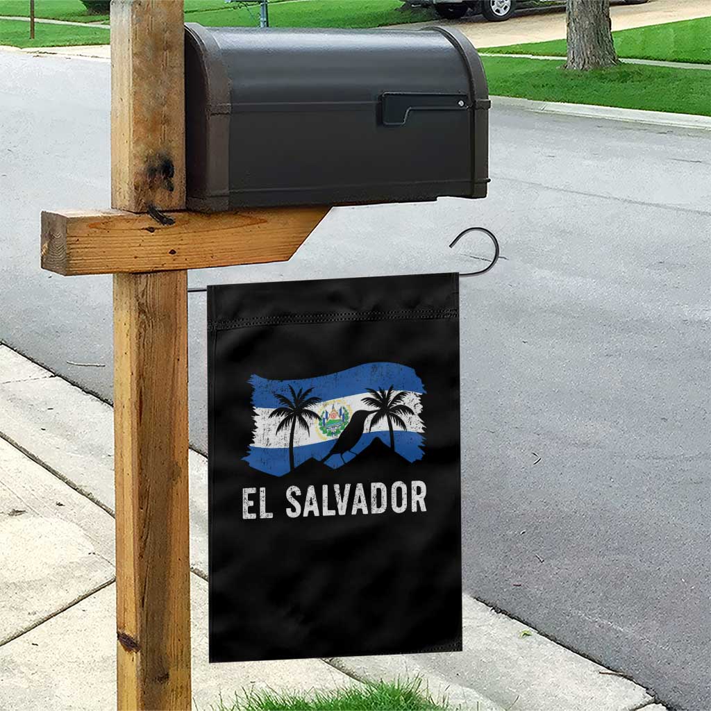 El Salvador Flag Garden Flag Salvadoran Pride Torogoz Bird Palm Tree Volcano TS10 Print Your Wear