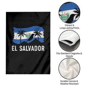 El Salvador Flag Garden Flag Salvadoran Pride Torogoz Bird Palm Tree Volcano TS10 Print Your Wear
