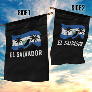 El Salvador Flag Garden Flag Salvadoran Pride Torogoz Bird Palm Tree Volcano TS10 Print Your Wear