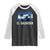 El Salvador Flag Raglan Shirt Salvadoran Pride Torogoz Bird Palm Tree Volcano TS10 Black White Print Your Wear
