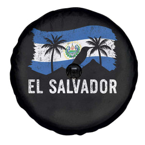 El Salvador Flag Spare Tire Cover Salvadoran Pride Torogoz Bird Palm Tree Volcano TS10 Print Your Wear