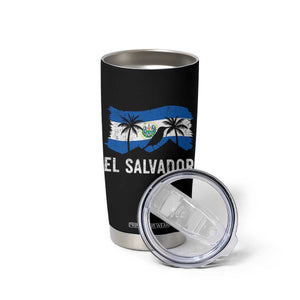 El Salvador Flag Tumbler Cup Salvadoran Pride Torogoz Bird Palm Tree Volcano TS10 Print Your Wear