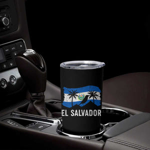 El Salvador Flag Tumbler Cup Salvadoran Pride Torogoz Bird Palm Tree Volcano TS10 Print Your Wear