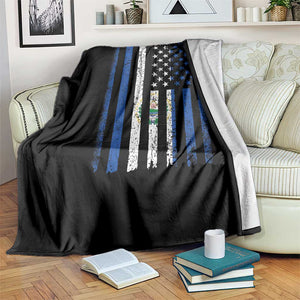 Salvadoran America Flag Throw Blanket El Salvador USA Patriotic TS10 Print Your Wear