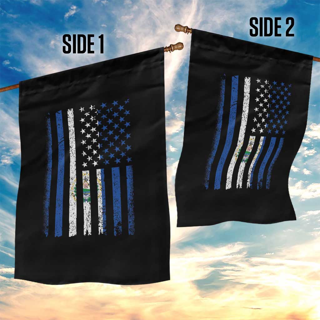 Salvadoran America Flag Garden Flag El Salvador USA Patriotic TS10 Print Your Wear
