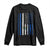 Salvadoran America Flag Long Sleeve Shirt El Salvador USA Patriotic TS10 Black Print Your Wear