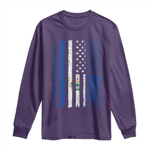 Salvadoran America Flag Long Sleeve Shirt El Salvador USA Patriotic TS10 Purple Print Your Wear