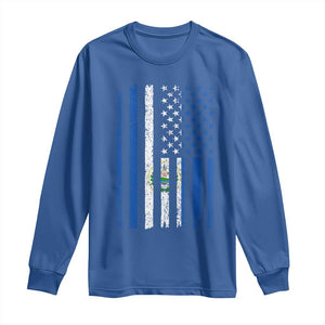 Salvadoran America Flag Long Sleeve Shirt El Salvador USA Patriotic TS10 Royal Blue Print Your Wear