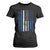 Salvadoran America Flag T Shirt For Women El Salvador USA Patriotic TS10 Black Print Your Wear