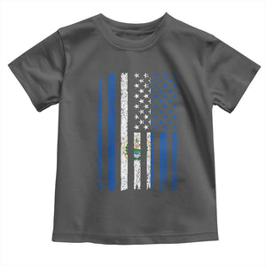 Salvadoran America Flag Toddler T Shirt El Salvador USA Patriotic TS10 Dark Heather Print Your Wear