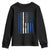 Salvadoran America Flag Youth Sweatshirt El Salvador USA Patriotic TS10 Black Print Your Wear