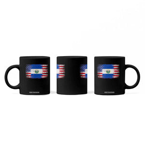 El Salvador American Flag Coffee Mug Distressed Grunge USA Salvadoran Pride TS10 Print Your Wear