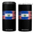 El Salvador American Flag 4 in 1 Can Cooler Tumbler Distressed Grunge USA Salvadoran Pride TS10 One Size: 16 oz Black Print Your Wear