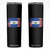 El Salvador American Flag Skinny Tumbler Distressed Grunge USA Salvadoran Pride TS10 Black Print Your Wear
