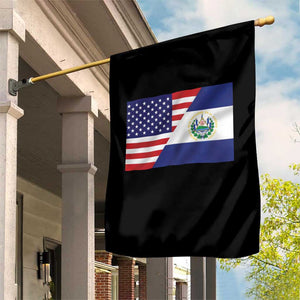 El Salvador American Flag Garden Flag Salvadoran USA Pride Heritage Roots TS10 Print Your Wear
