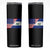 El Salvador American Flag Skinny Tumbler Salvadoran USA Pride Heritage Roots TS10 Black Print Your Wear
