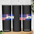 El Salvador American Flag Skinny Tumbler Salvadoran USA Pride Heritage Roots TS10 Print Your Wear