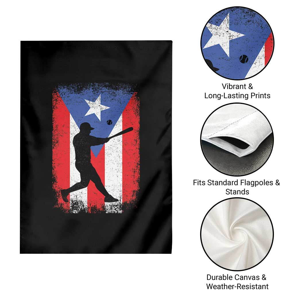 Puerto Rico Flag Baseball Garden Flag Cool Distressed Jersey Gift Boricua Boys TS10 Print Your Wear