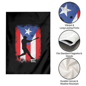 Puerto Rico Flag Baseball Garden Flag Cool Distressed Jersey Gift Boricua Boys TS10 Print Your Wear