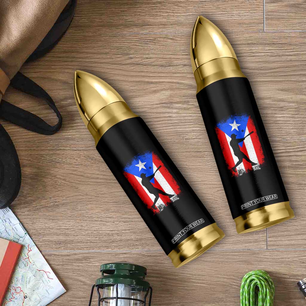 Puerto Rico Flag Baseball Bullet Tumbler Cool Distressed Jersey Gift Boricua Boys TS10 Print Your Wear