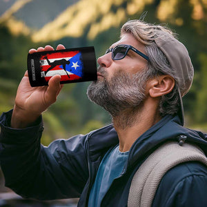 Puerto Rico Flag Baseball 4 in 1 Can Cooler Tumbler Cool Distressed Jersey Gift Boricua Boys TS10 Print Your Wear