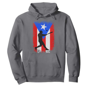Puerto Rico Flag Baseball Hoodie Cool Distressed Jersey Gift Boricua Boys TS10 Charcoal Print Your Wear