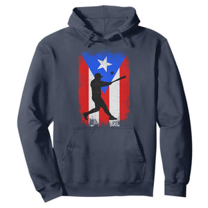 Puerto Rico Flag Baseball Hoodie Cool Distressed Jersey Gift Boricua Boys TS10 Navy Print Your Wear