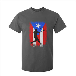 Puerto Rico Flag Baseball T Shirt For Kid Cool Distressed Jersey Gift Boricua Boys TS10 Dark Heather Print Your Wear