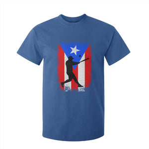 Puerto Rico Flag Baseball T Shirt For Kid Cool Distressed Jersey Gift Boricua Boys TS10 Royal Blue Print Your Wear